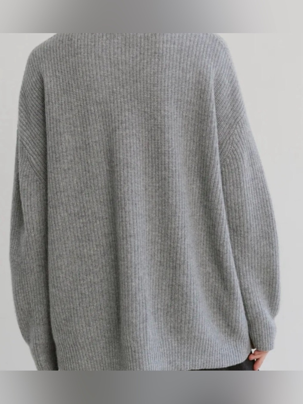 Jenni Kayne Cashmere Cocoon Cardigan Heather Gray 100% Cashmere XS Oversized - Picture 3 of 11